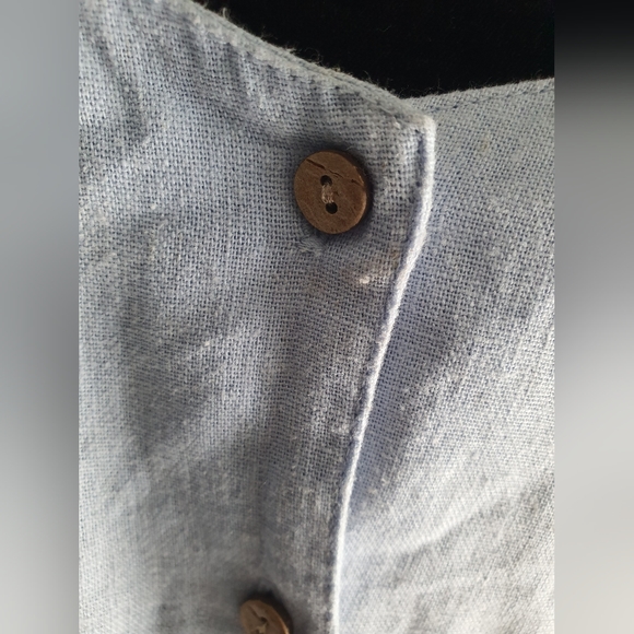 Miss shop baby blue linen dress - Picture 3 of 6